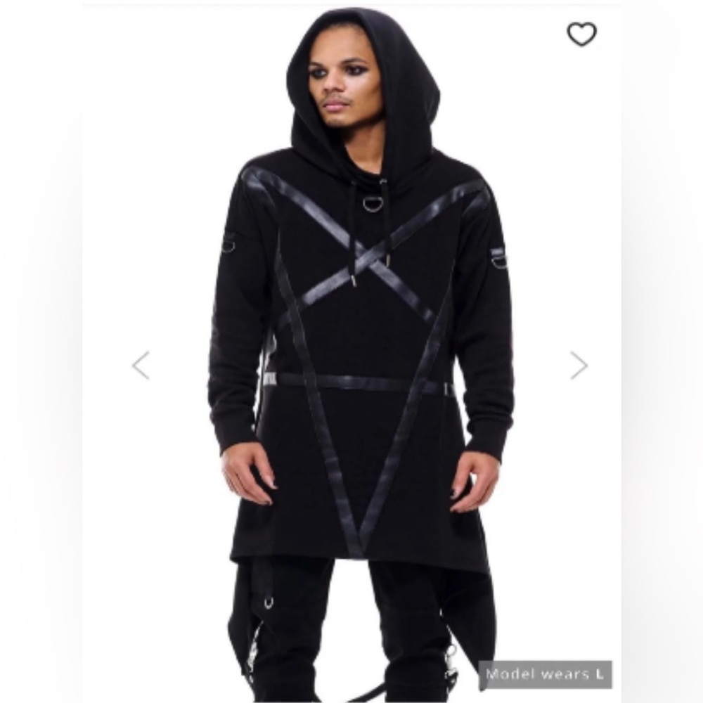 Killstar Long Pentagram Hoodie